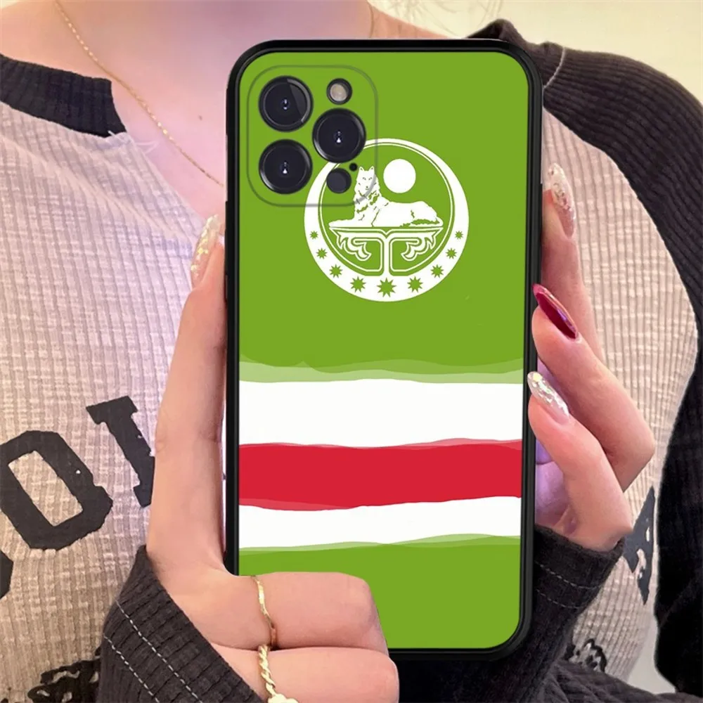 Chechen National Flag Phone Case Silicone Soft for iphone 15 14 13 12 11 Pro Mini XS MAX 8 7 6 Plus X XS XR Cover