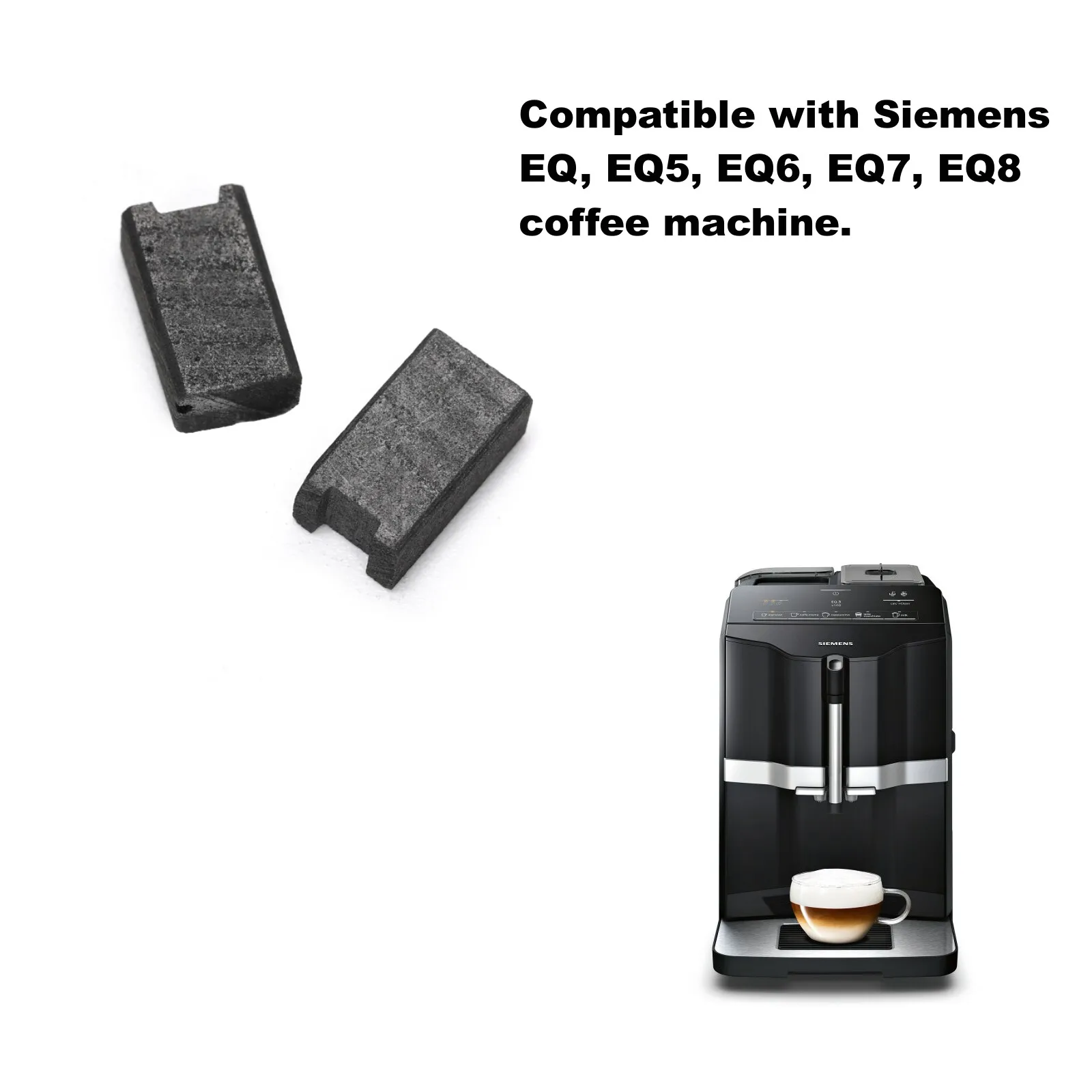 Imagem -06 - Escovas de Carbono para Máquina de Café Motor Compatível com Siemens eq Eq5 Eq6 Eq7 Eq8 104x6x5 mm Peças