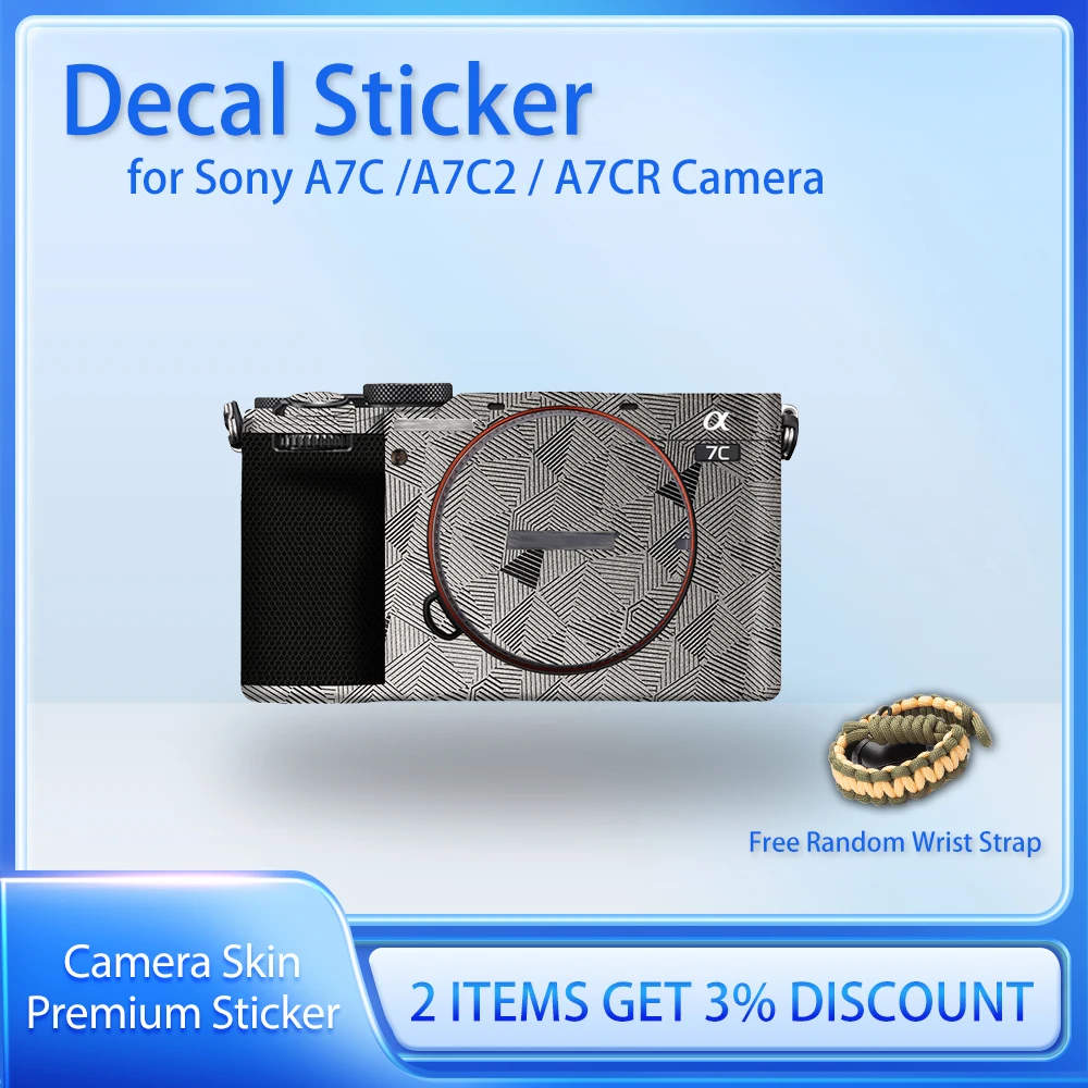 

Alpha 7C II A7CR Protective Film Decal Skin For Sony ILCE-7CM2 A7C Camera Sticker Wrap A7CM2 Protector Cover Film Camera Skin