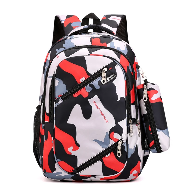 Rucksack männer-und kühlen junior high school schüler schul freizeit reise computer camouflage rucksack frauen