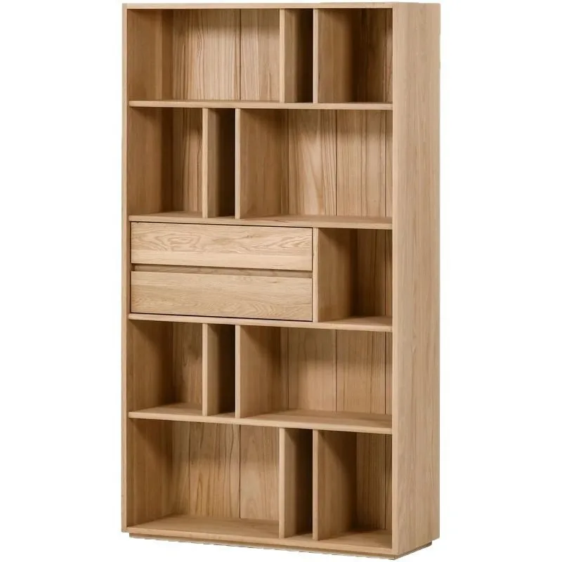 

Floor-to-ceiling bookshelf Solid wood storage Simple locker Multi-layer household