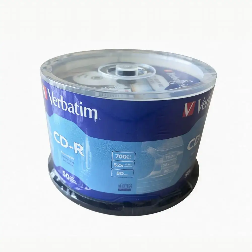 Puste srebrne dyski CD Verbatim CD-R 80min 700MB 52X 50Pack — zdjęcie produktu 5