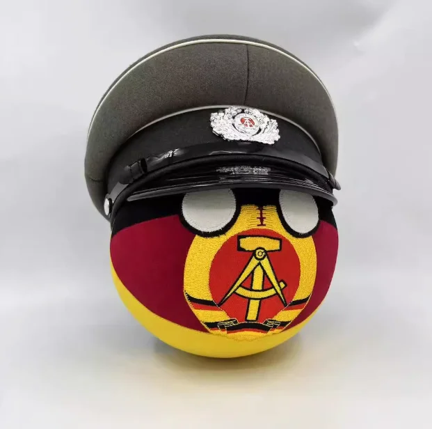 Countryballs Plush Doll West Germany Prussia German Austro-Hungarian Country Ball Polandball Stuffed Pillow Toy for Gift