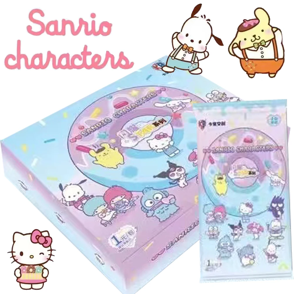 KABAO Sanrio Characters Collectible Cards Booster Box, Cute Kawaii TCG with Hello Kitty, Cinnamoroll & Friends for Kids Fans