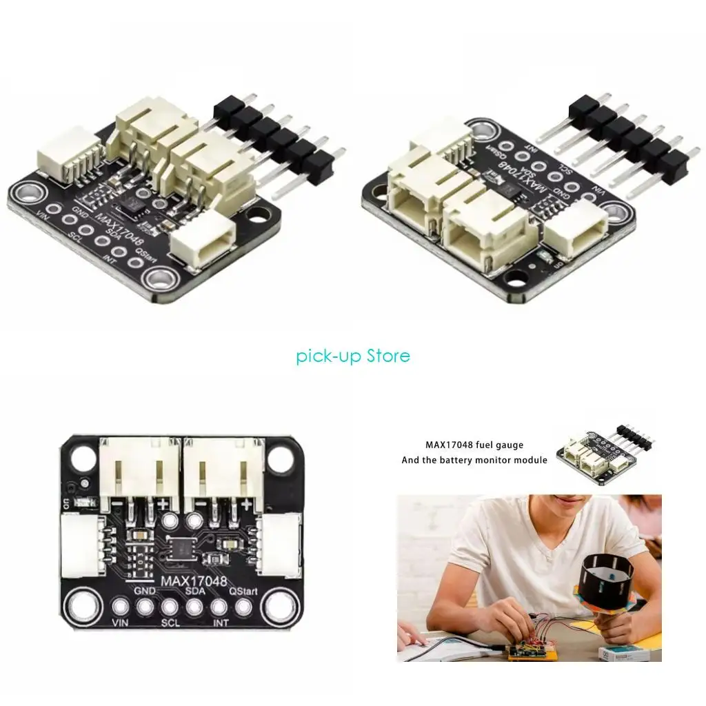 Q5WA MAX17048 실시간 배터리 충전 상태 가스 계량 산업 자동화 액세서리를위한 빠른 데이터 새로 고침