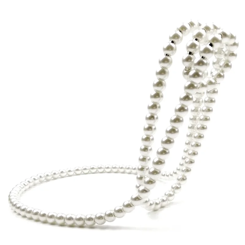 

Practical-Novelty Pearl Necklace Wine Rack Artificial Pearl Necklace Floating Wine Rack Desktop Decorations