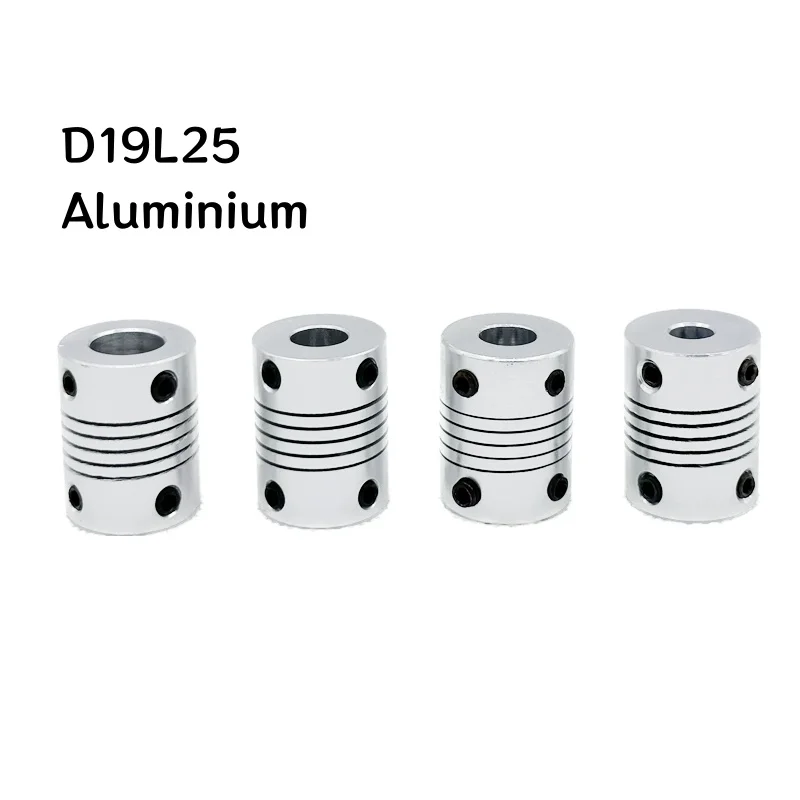 D19L25 Aluminium Motor Jaw Shaft Coupler Stepper Motor Coupler 3mm 4mm 5mm 6mm 7mm 8mm 10mm