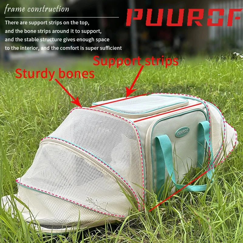 Macaron large-size large-capacity double-sided expansion bag can be cross-body portable portable air soft bag tent cat bag