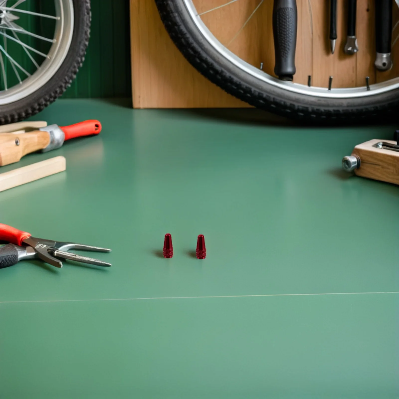 

50Pcs Cycling Valve Caps French Style Aluminum Alloy Tire Valve Stem Covers for Road Mountain Electric Bike Dustproof Protection