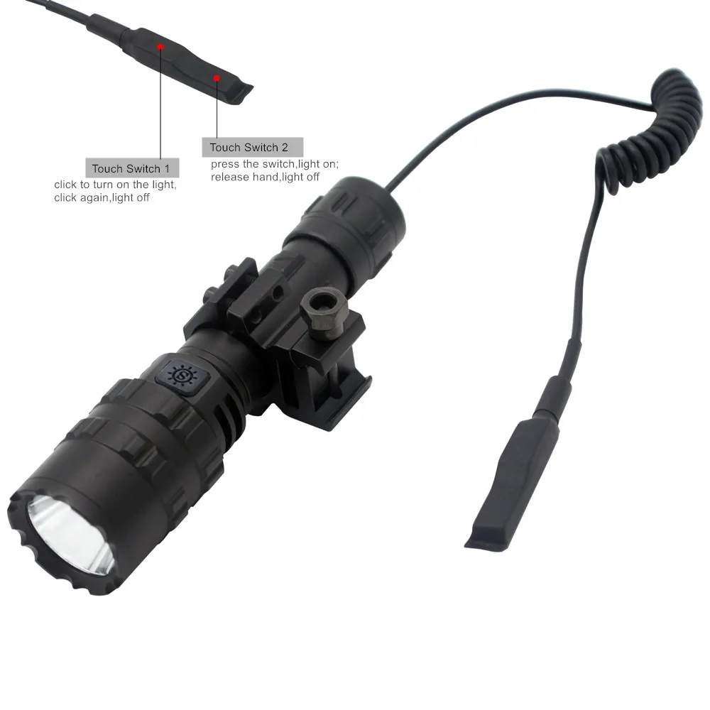 High Lumens Professional LED Flashlight for Hunting Tactical Scout Torch Lights L2 USB Rechargeable LED Waterproof Fishlights