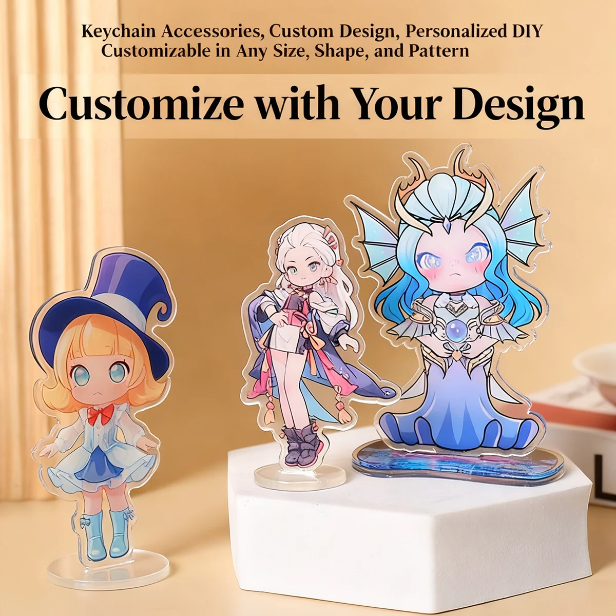Custom Anime Acrylic Standee – HD Glossy Acrylic Figure Stand Perfect Gift for Birthday, Holiday & Celebration double-Side Print