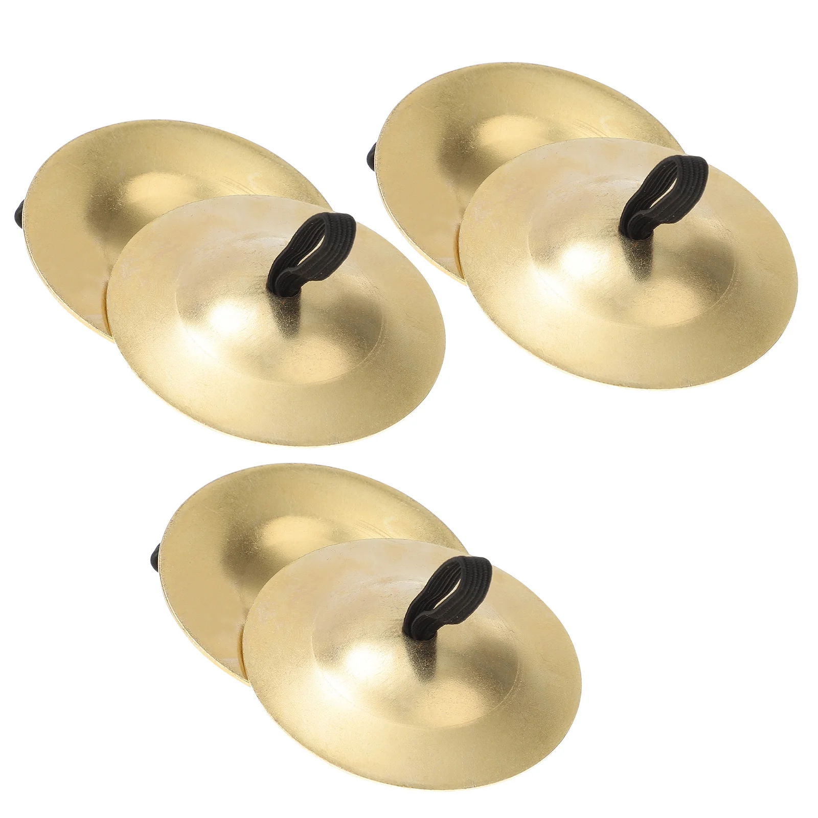 

6 Pcs Dancing Props Musical Instrument Percussion Cymbal Finger Brass Small Zills