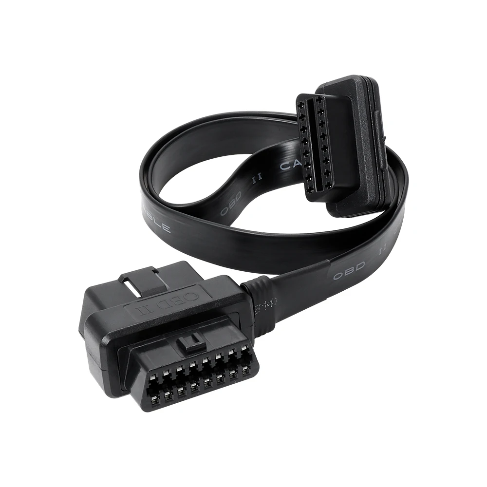 Cable de extensión OBD2 para Golo HUD ELM327, Cable plano OBD de 16 núcleos, 16 Pines, 0,6 m