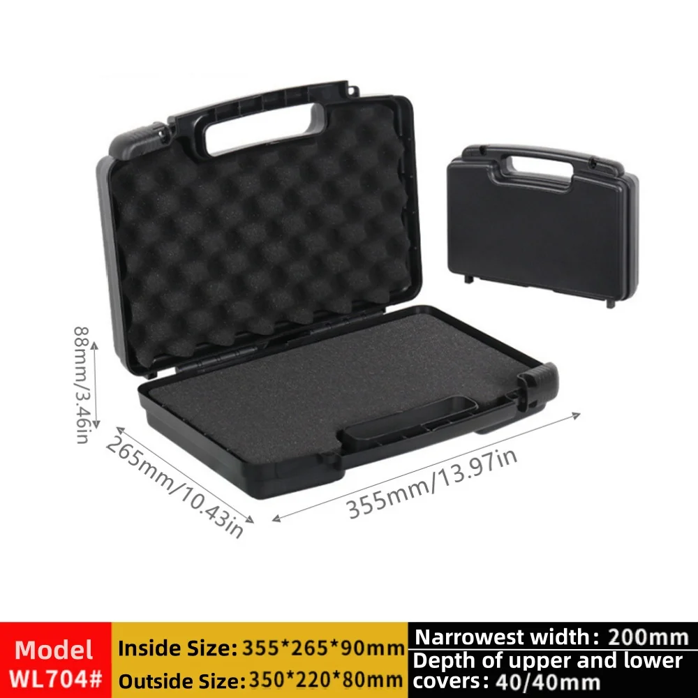 FNICEL Multifunktionaler Hardware-ToolBox, tragbarer Kunststoff-Instrumentenkoffer, Notebook, schützende Aufbewahrungsbox, Outdoor-Ausrüstung, Werkzeugkoffer 9