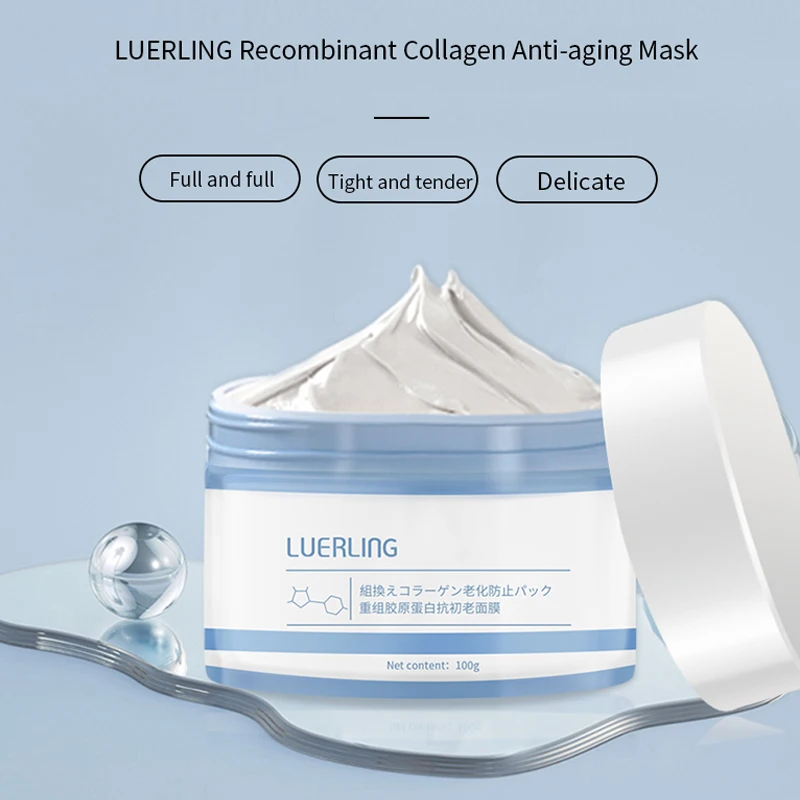 

LUERLING Restructuring Collagen Anti-Aging Mask hydrates and nourishes the skin, plumping it up and awakening its youthfulness