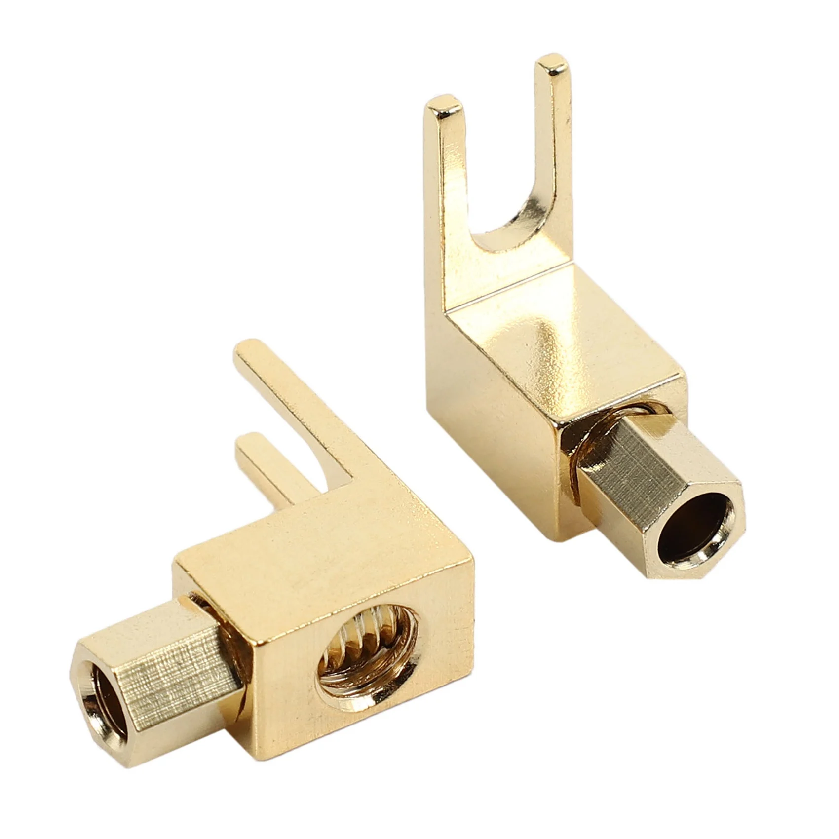 Total 8 buah colokan adaptor Hi-end Banana ke sekop/konektor kabel Speaker [Wy-yp01-8/Spade De L/8]