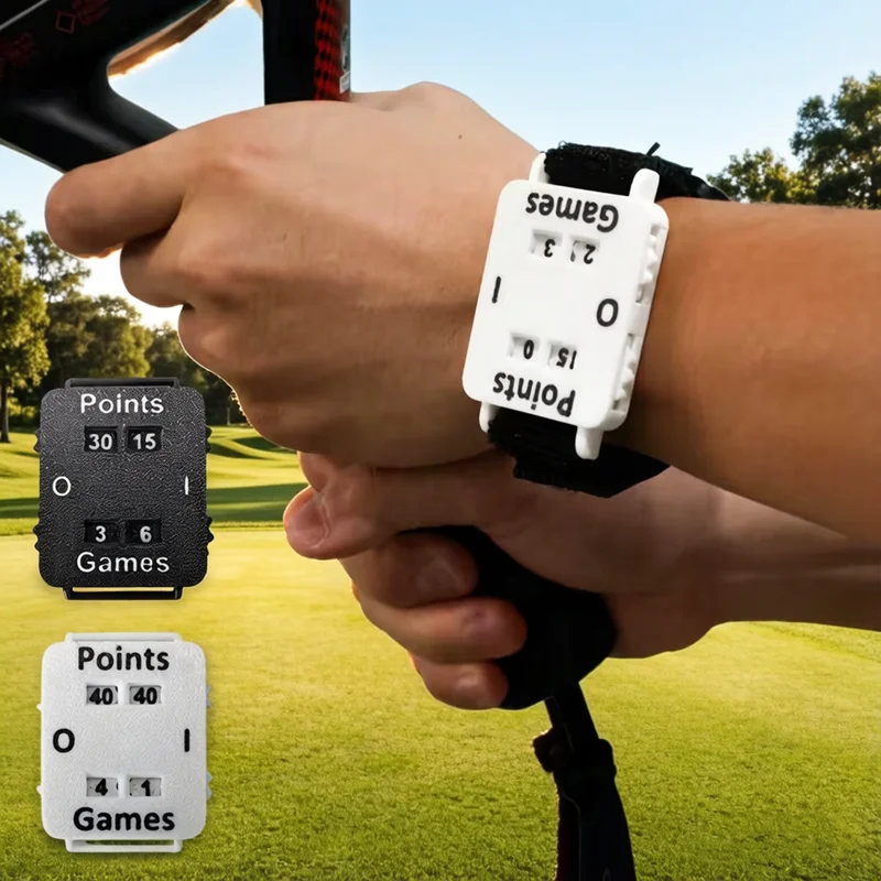 

Wristband Scorer Portable Instant Score Tracker No Memory Loss Mini Counting Tool for Cricket Padel Match Coach Referees Player