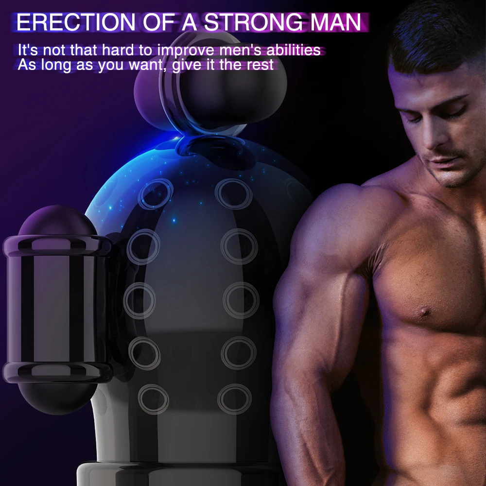 Glans Vibrators 10 Speeds Vibrating Penis Trainer Ring Massager Delayed Ejaculation Vibrator Male Masturbation Sex Toys For Men