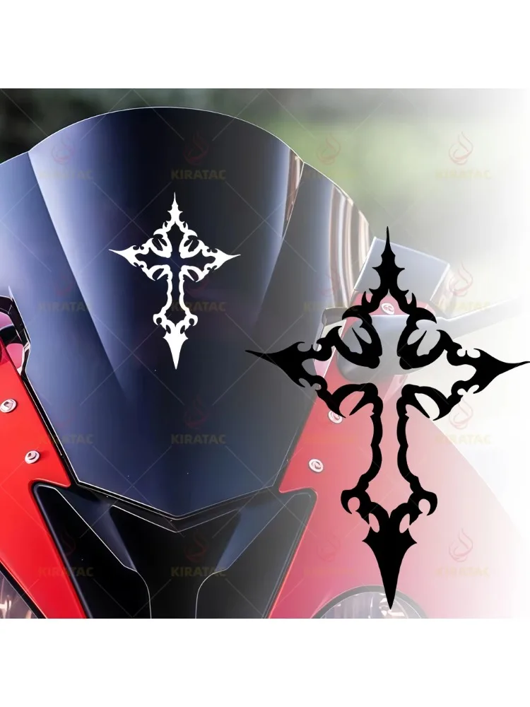 AliExpress NONE 1PC Creative Cross Waterproof Vinyl Stickers DIY Decals For Motorcycle Helmet Fairing Fuel Tank Bicycle Universal Styling Decor