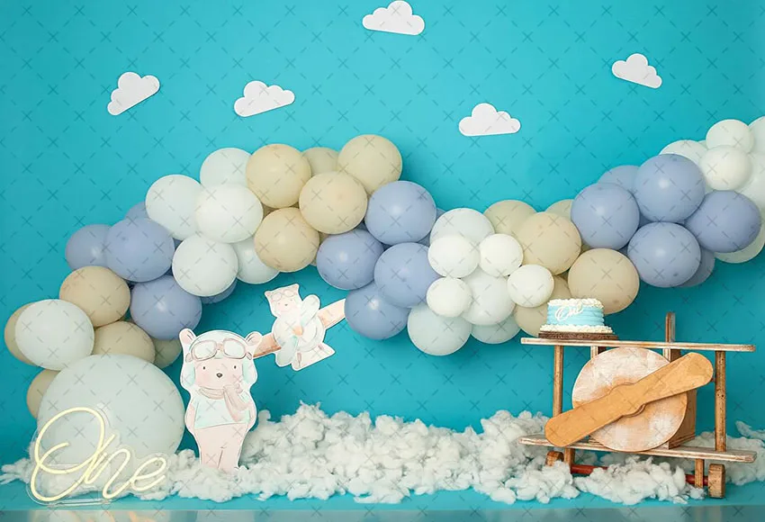 Mehofond التصوير خلفية القوس بالون القلعة دونات الاطفال 1st حفلة عيد ميلاد كعكة سحق صورة ديكور خلفية استوديو الصور