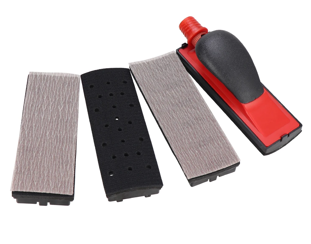 4 in 1 HIFESON 70x198mm Handheld Sanding Block Hand Vacuum Sander 5pcs set Polishing Abrasive Block Manual Grinding Tools