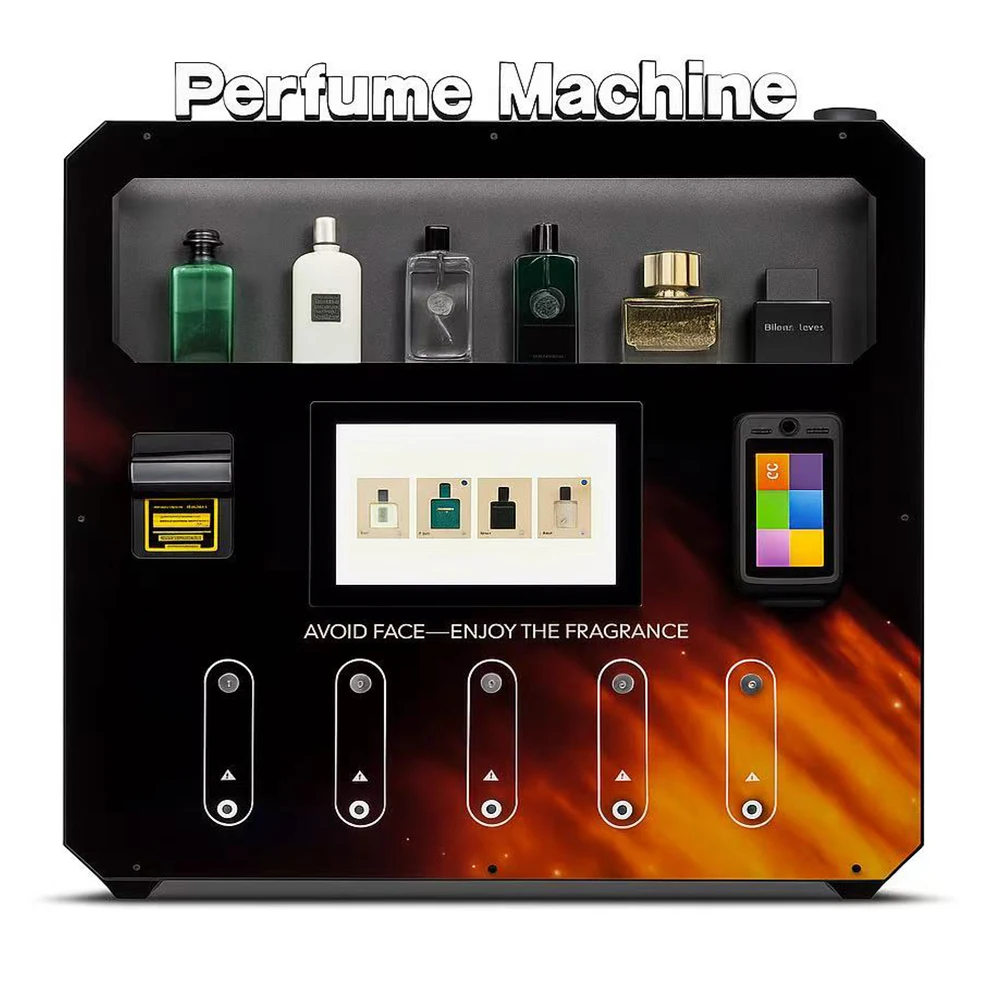 

5pcs Smart Automated Touch Screen Cologne Dispenser Fragrance Perfume Vending Machine with SDK Function Refillable