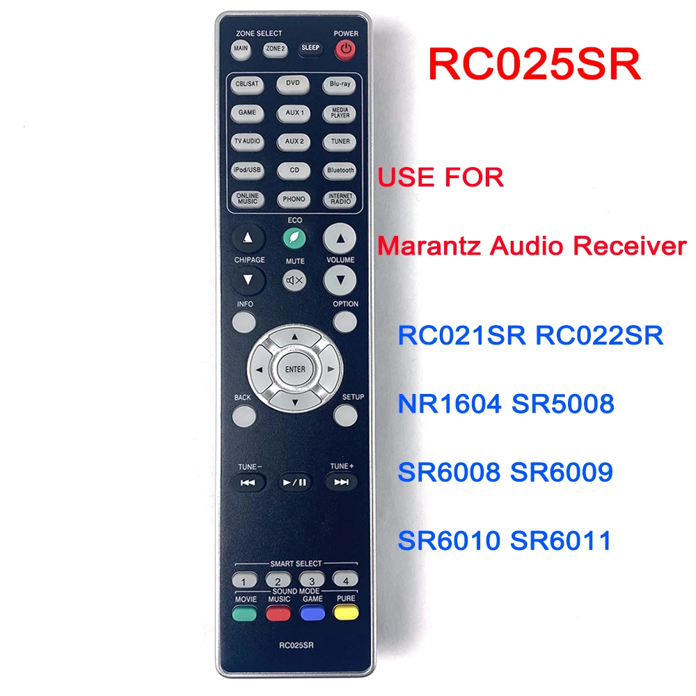 RC025SR New Remote Control Use for Marantz Audio Receiver Fit RC021SR SR5008 NR1604 RC022SR SR6008 SR6009 SR6010 SR6011