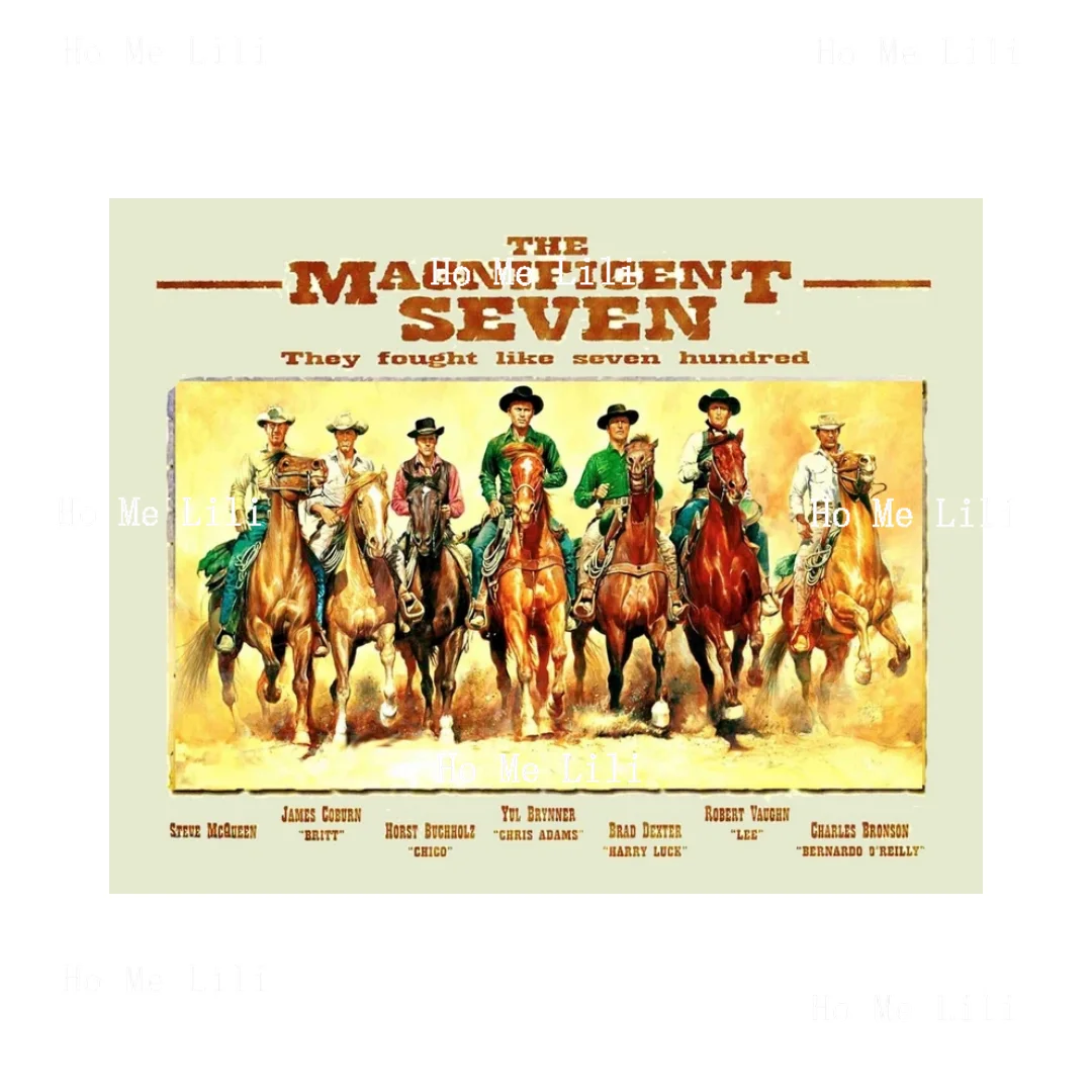 

Металлический Настенный постер с изображением великолепных семи 7 фильмов, винтажный металлический жестяной знак