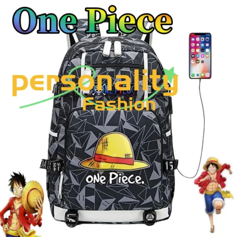 

One Piece Backpack Cute and Stylish Cartoon Personalized School Bag for Boys and Girls, Perfect Birthday Gift for Friends