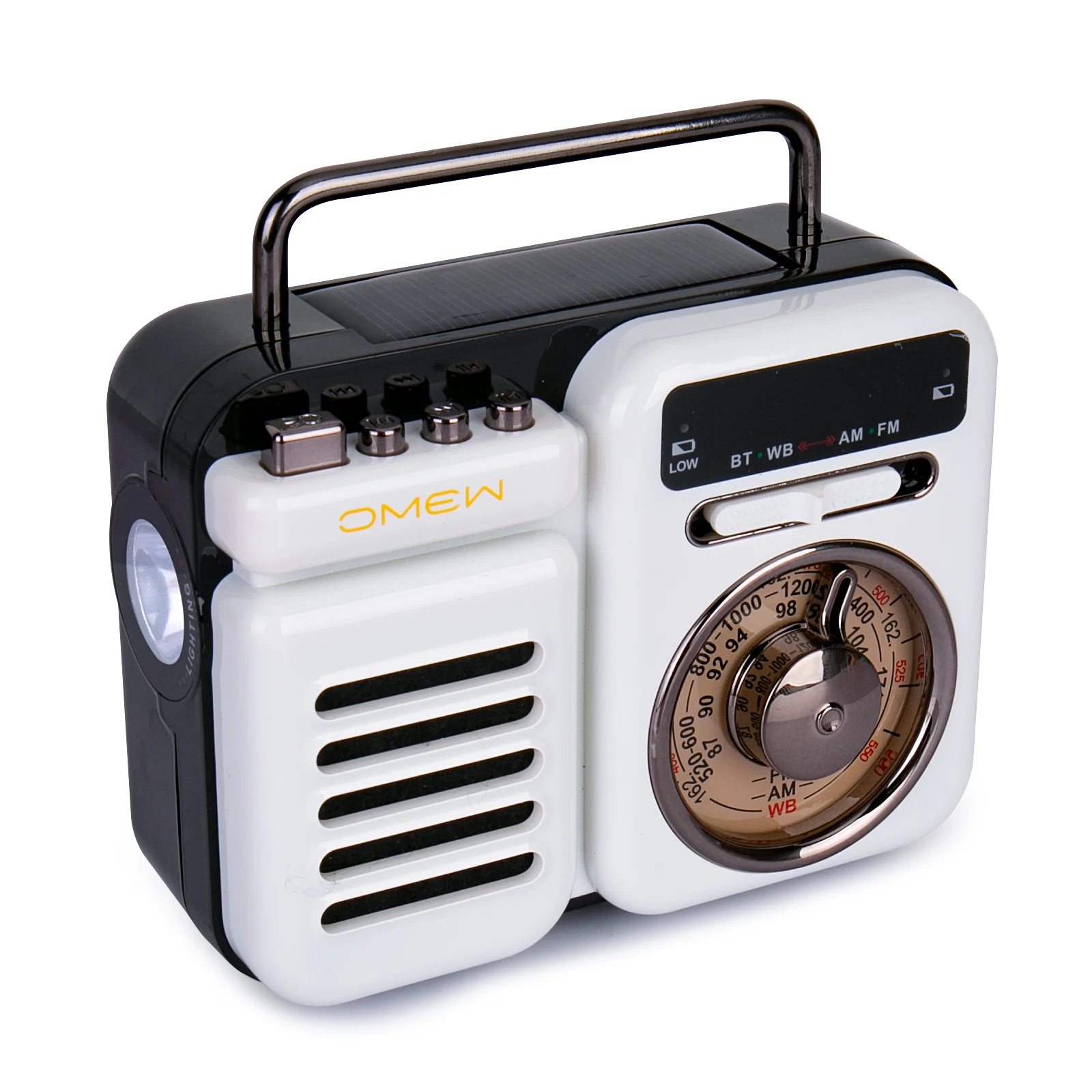Bluetooth Speakers Portable Emergency Radio FM AM WB Solar Hand Crank Radio TF Card Music Players Torch Reading Lamp SOS Alarm