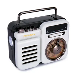Bluetooth Speakers Portable Emergency Radio FM AM WB Solar Hand Crank Radio TF Card Music Players Torch Reading Lamp SOS Alarm