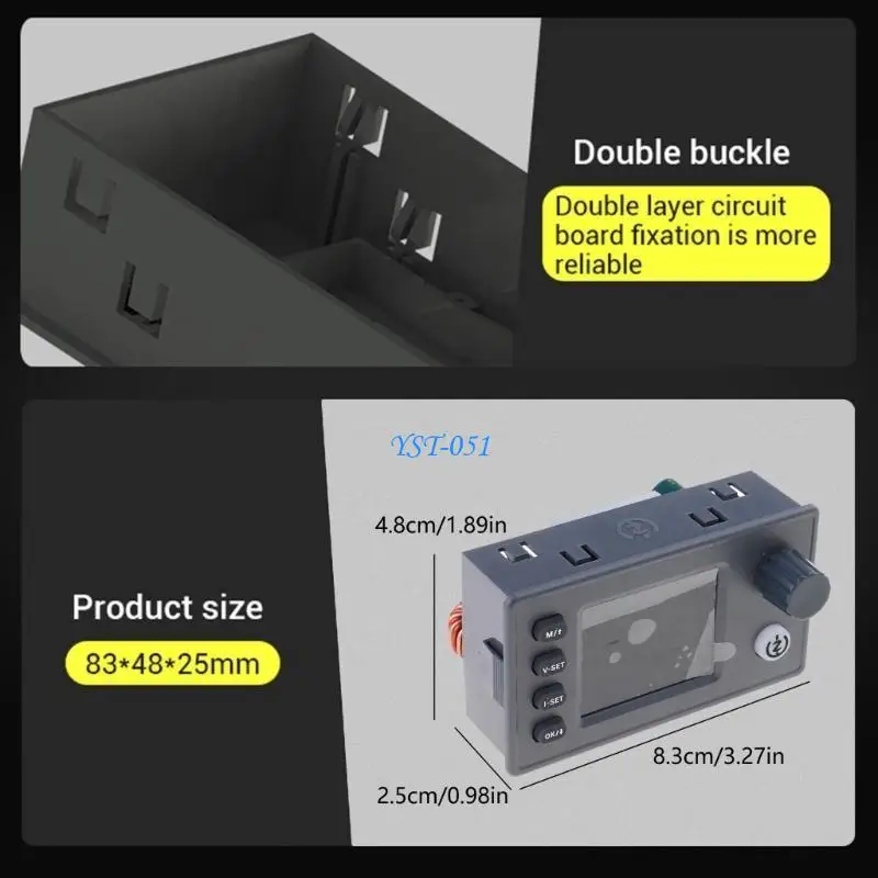 

E15A Direct Current Bucking Converter, 6-36V to 0.5-36V 4.5A Adjustable Power Supply,Step Down Regulator LCD Display