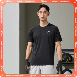 Xtep Short Sleeve Knitted Shirt For Men  Summer Quick-Drying Men's T-shirt Sporty Soft Comfortable Outdoor Tops 876229010108