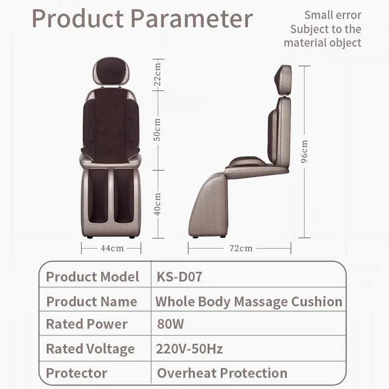 Upgrade elektrische volledige lichaamsmassagestoel nek rug taille been infrarood verwarming trillingen kneden shiatsu kussen stoelontspanning