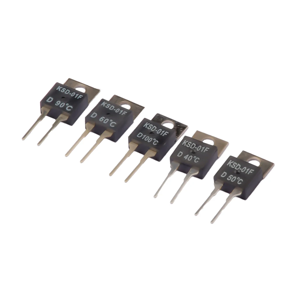 KSD-01F Normally Open Closed Original Chip Temperature Sensor 2A Thermal Switch Chip 40/45/50/55/60/65/70/75/90/95/100/105/110 ℃