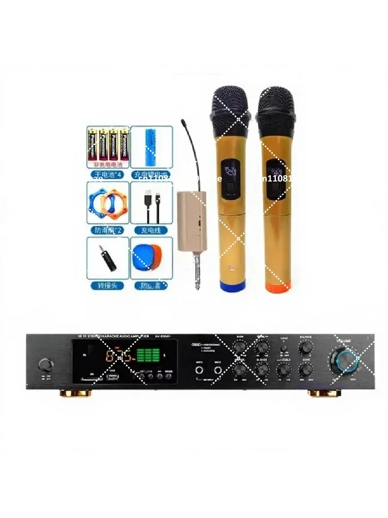 Home Audio Power Amplifier 5 Channel 110V Bluetooth Karaoke Amplifier for Personal Use