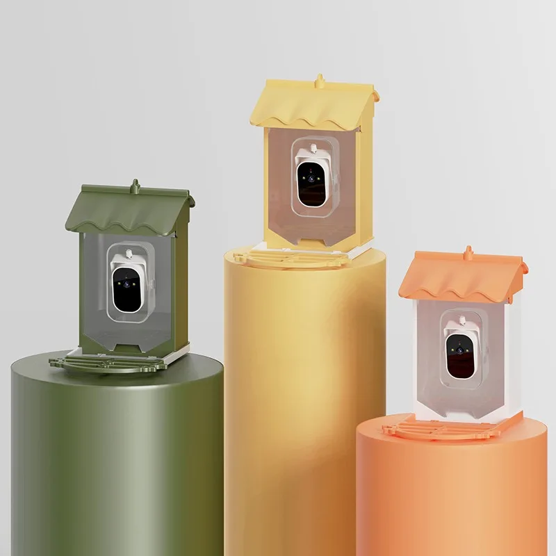 Made in China, wireless connection intelligent solar bird feeder waterproof provides convenience for outdoor garden wildlife