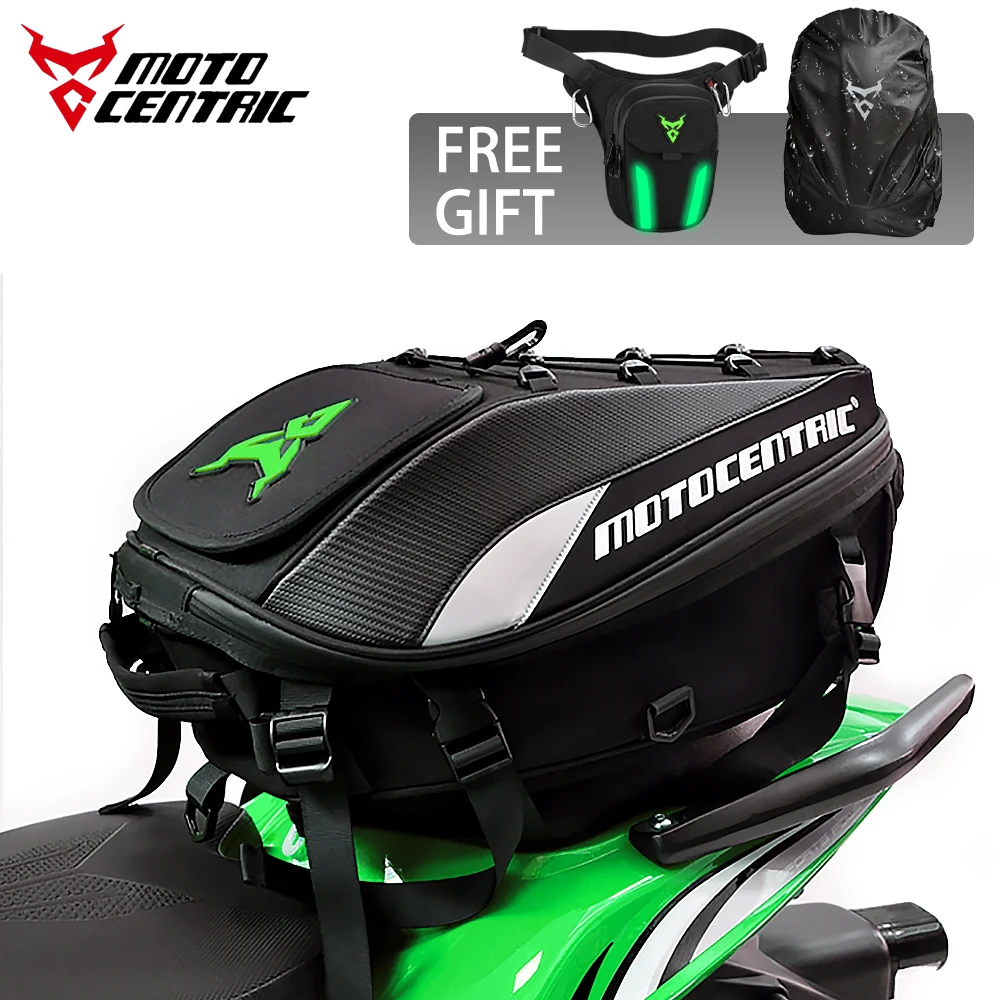 

Original Motocentric Waterproof Motorcycle Helmet Backpack Biker Rear Seat Bag Drop Leg Bag Motocross Tail Bags for Moto Travel