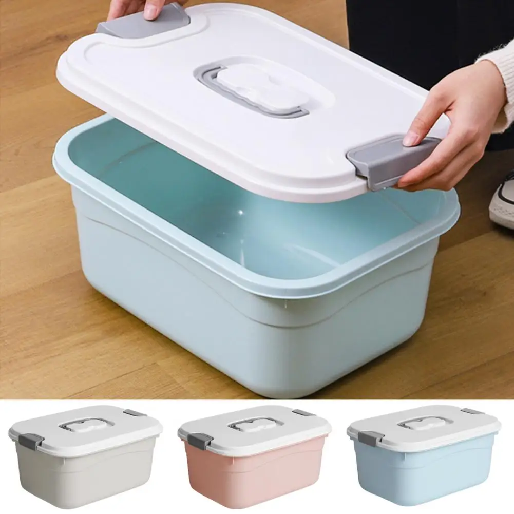 Clothes Storage Box Large Capacity Thickened Toy Organizer Container With Lid Dustproof Waterproof Sundries Home Accessories