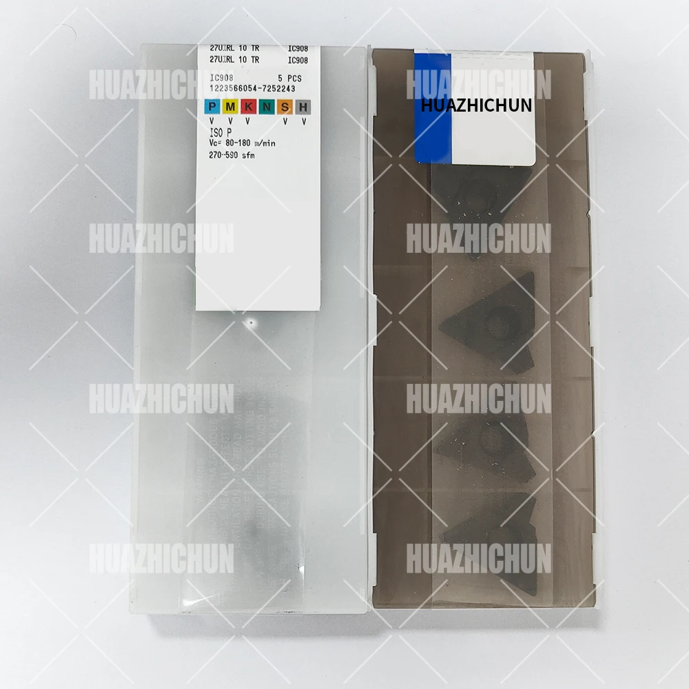 

HUAZHICHUN 27UIRL 10 TR IC908 Carbide CNC Lathe Thread Turning Inserts For Thread Turning Toolholder