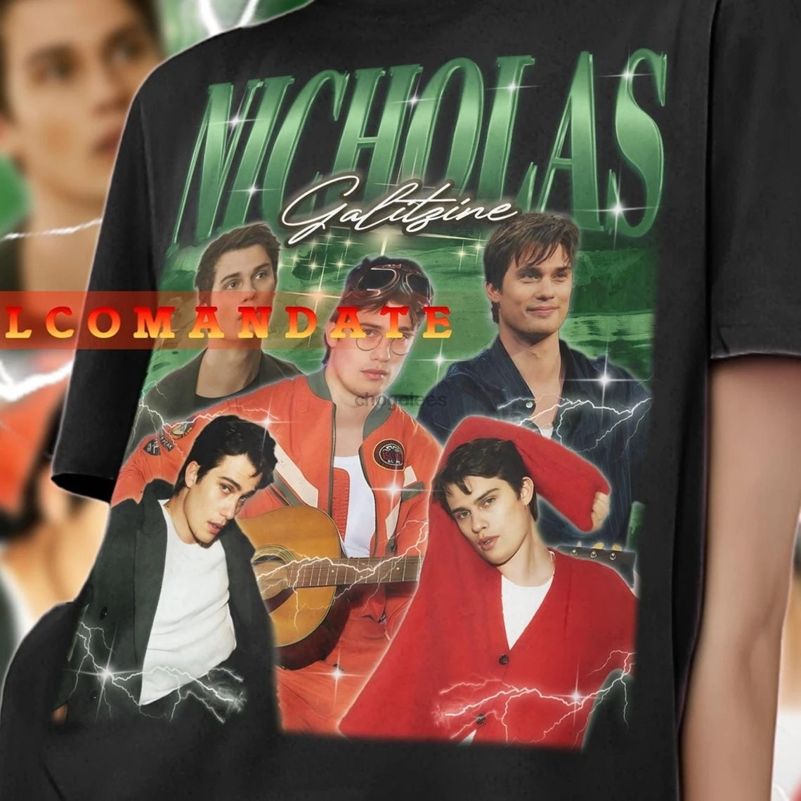 NICHOLAS GALITZINE Shirt Nicholas Galitzine Vintage Shirt Nicholas Galitzine Retro 90s Tshirt  Galitzine Bootleg Tee Galitzine S