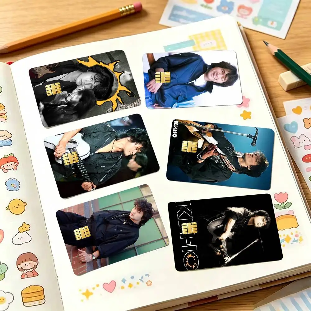 V-Viktor Tsoi KINO-O Credit Card HD Stickers Game Card Decal Small Chip Waterproof Sticker Gift