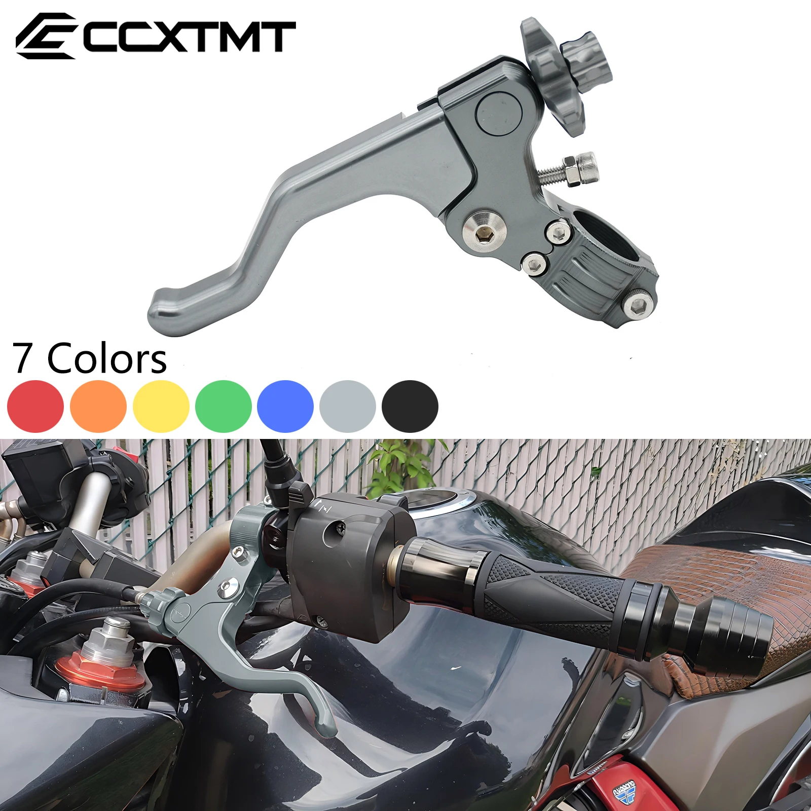 Alavanca de embreagem curta CNC para Honda Yamaha Suzuki Triumph Kawasaki KTM DUCATI BUELL CBR 250R 300R 500R 600R 1300R CRF 250 450
