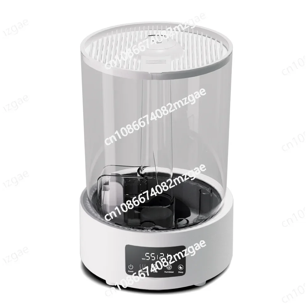 5L Large Capacity Ultrasonic Humidifier, Double Spray, Heavy Fog, Desktop Intelligent Humidifier, Transparent Water Tank