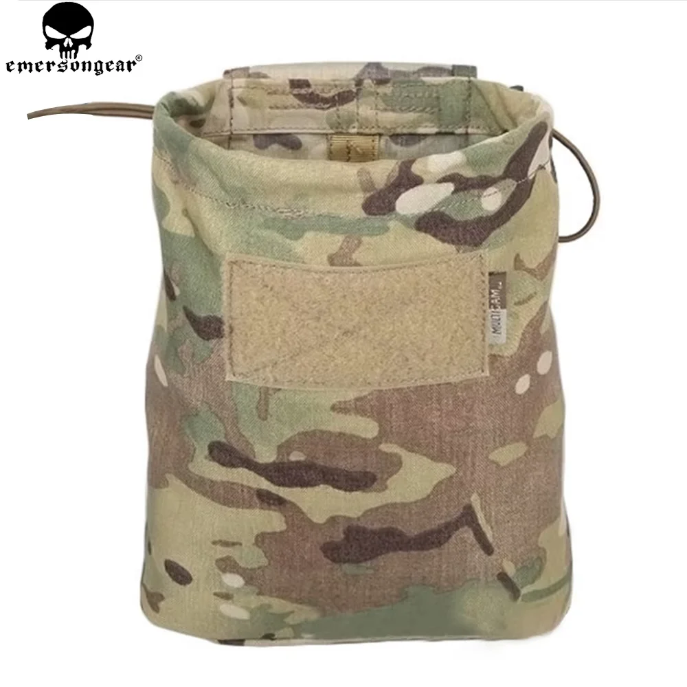 Emersongear Drop Pouch Dump Pouch Tactical Molle Magazine Pouch Airsoft Paintball Jachtgereedschap Mag Zakje Multi-Camo Zwart Em9041