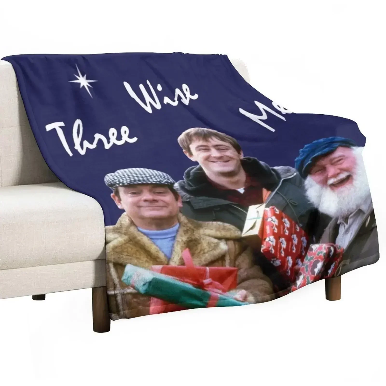 

Three Wise Men with dark background Throw Blanket Bed Furrys Blankets