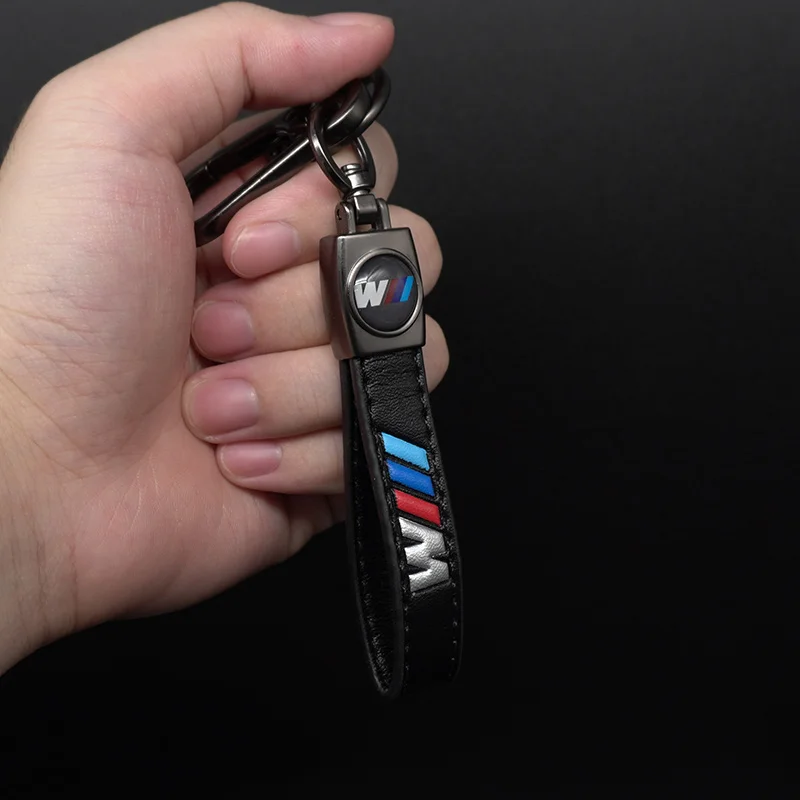 

Car Logo Keychain Leather Zinc Alloy Car Key Ring Gift For BMW M E30 E39 E46 E90 E93 E60 F10 M5 M6 M7 X4 X5 Auto Accessories