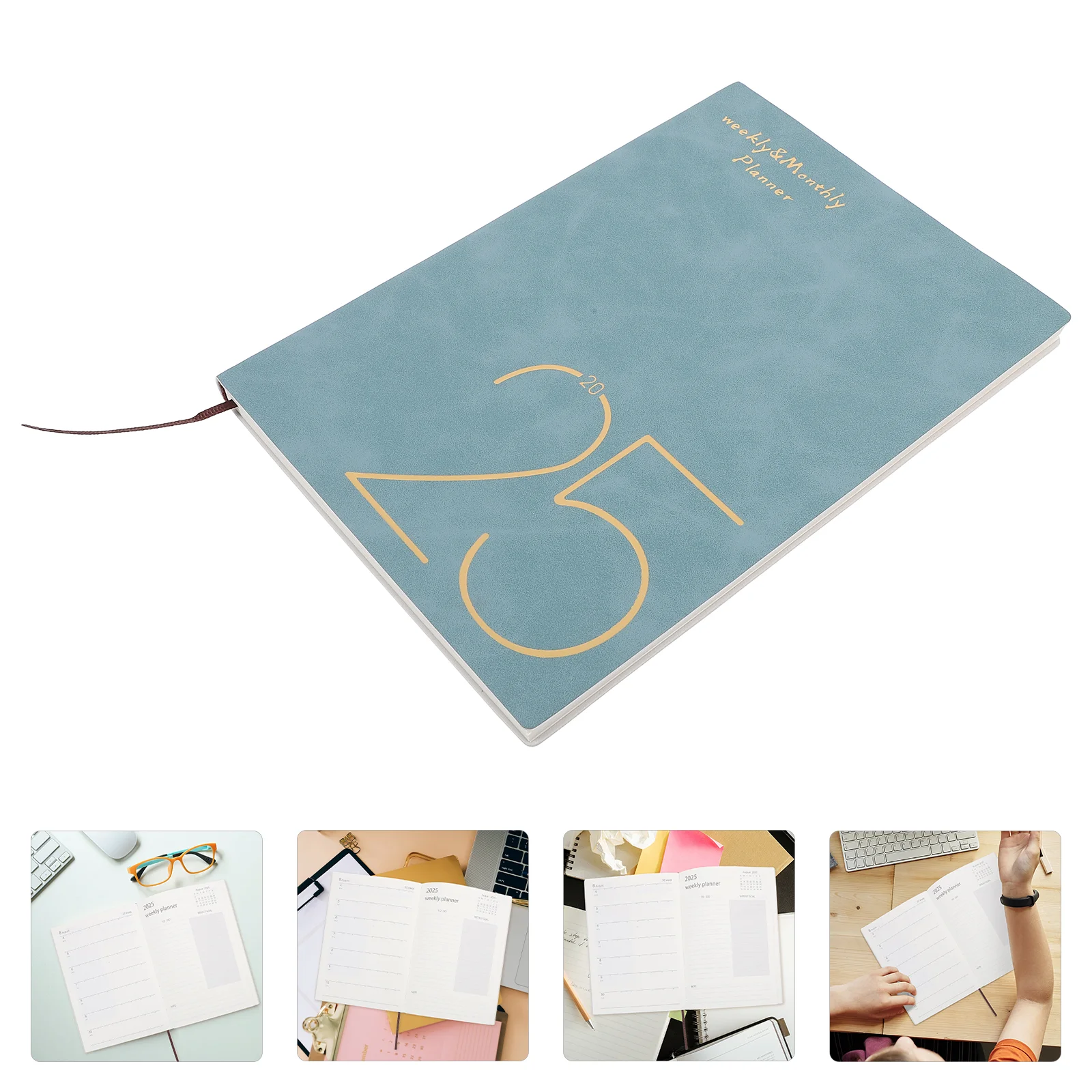 

2025 Schedule Portable Planner Book Academic Notebook Convenient Daily Date Notepad