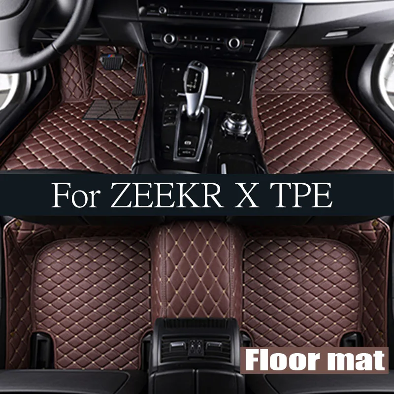 

Car Foot Mats Cargo Liner Trunk/Backrest Mat for ZEEKR X TPE All-Weather Accessiories Only Fit 5 Seats