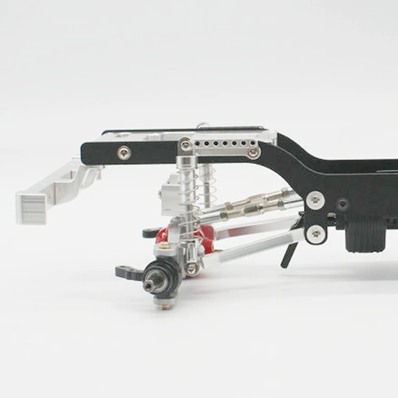 64X โลหะแชสซีดึงแท่ง Link Suspension Tie Rod สําหรับ MN D90 D91 D96 D99 D99S MN90 MN99S 1/12,เงินร้อน!